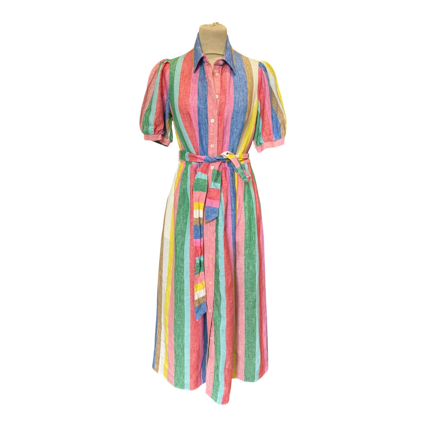 Boden Alexa Linen Maxi Shirt Dress - 10P