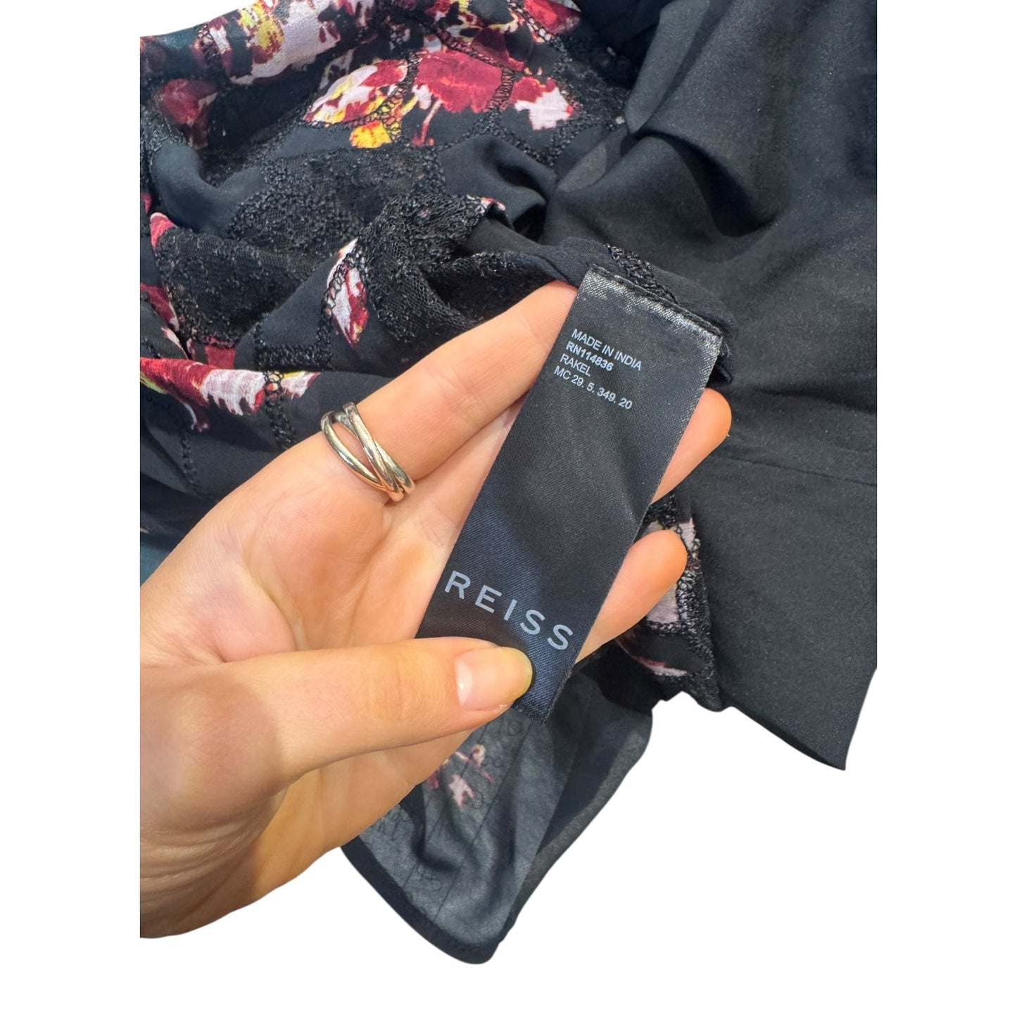 Reiss Rakel Black Mini Dress - 14