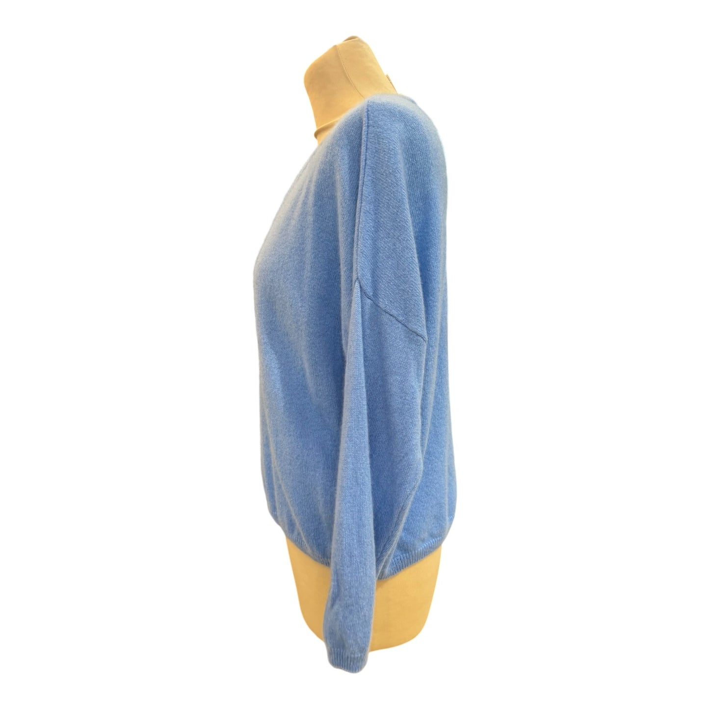Absolute Cashmere Angelica V Neck Sweater in Cornflower Blue - 10