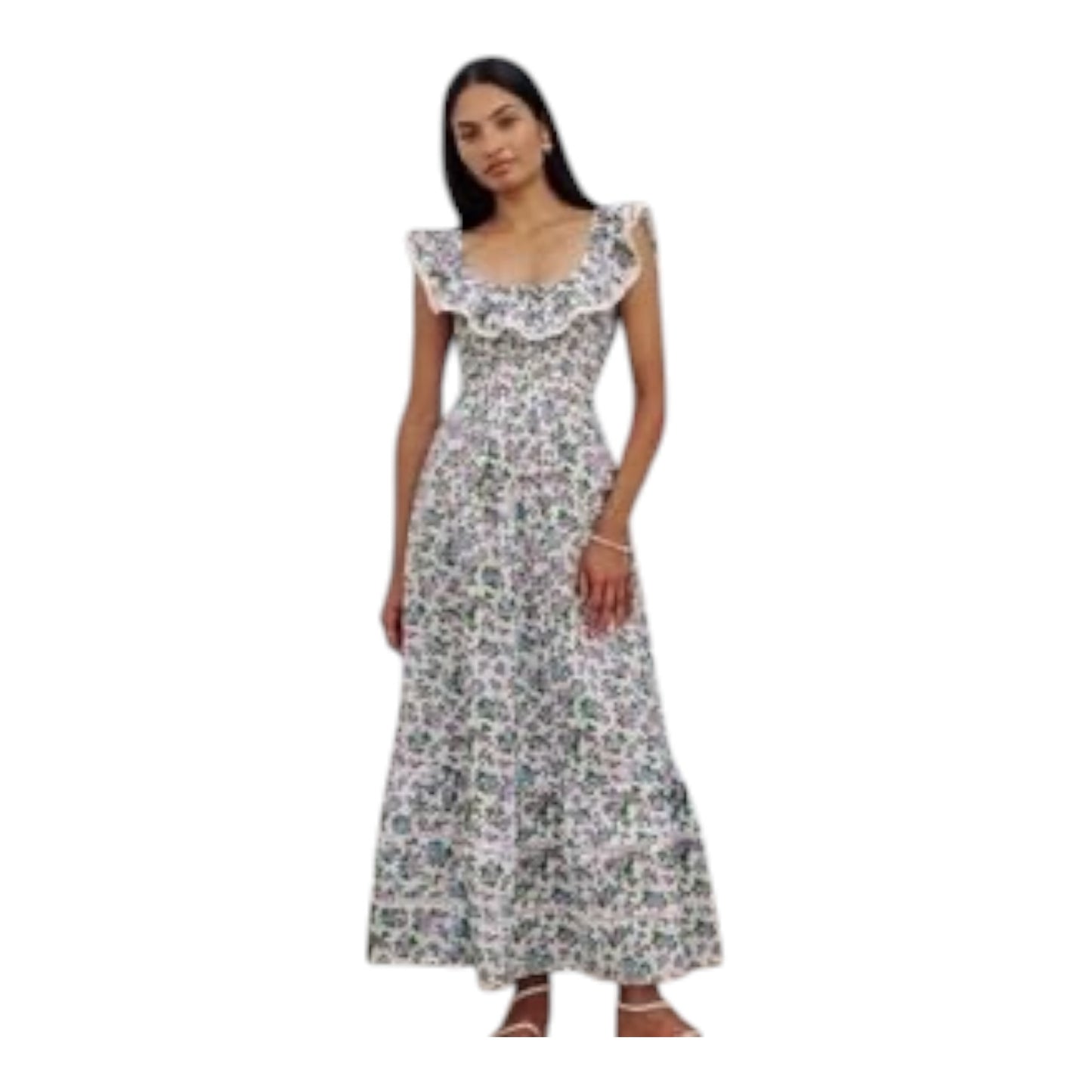 Pink City Prints Floral Sun Dress - 12