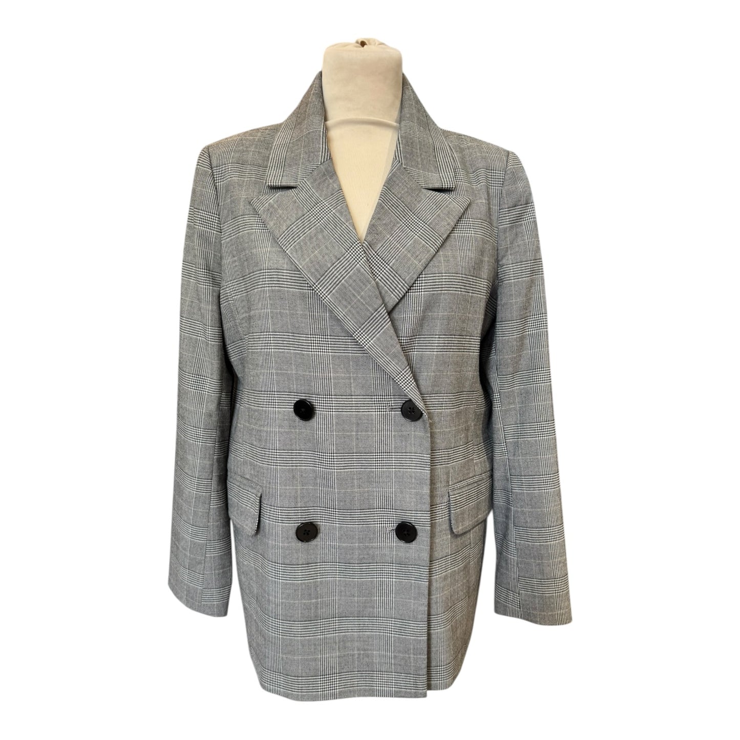 Part Two Grey Check Blazer - 10
