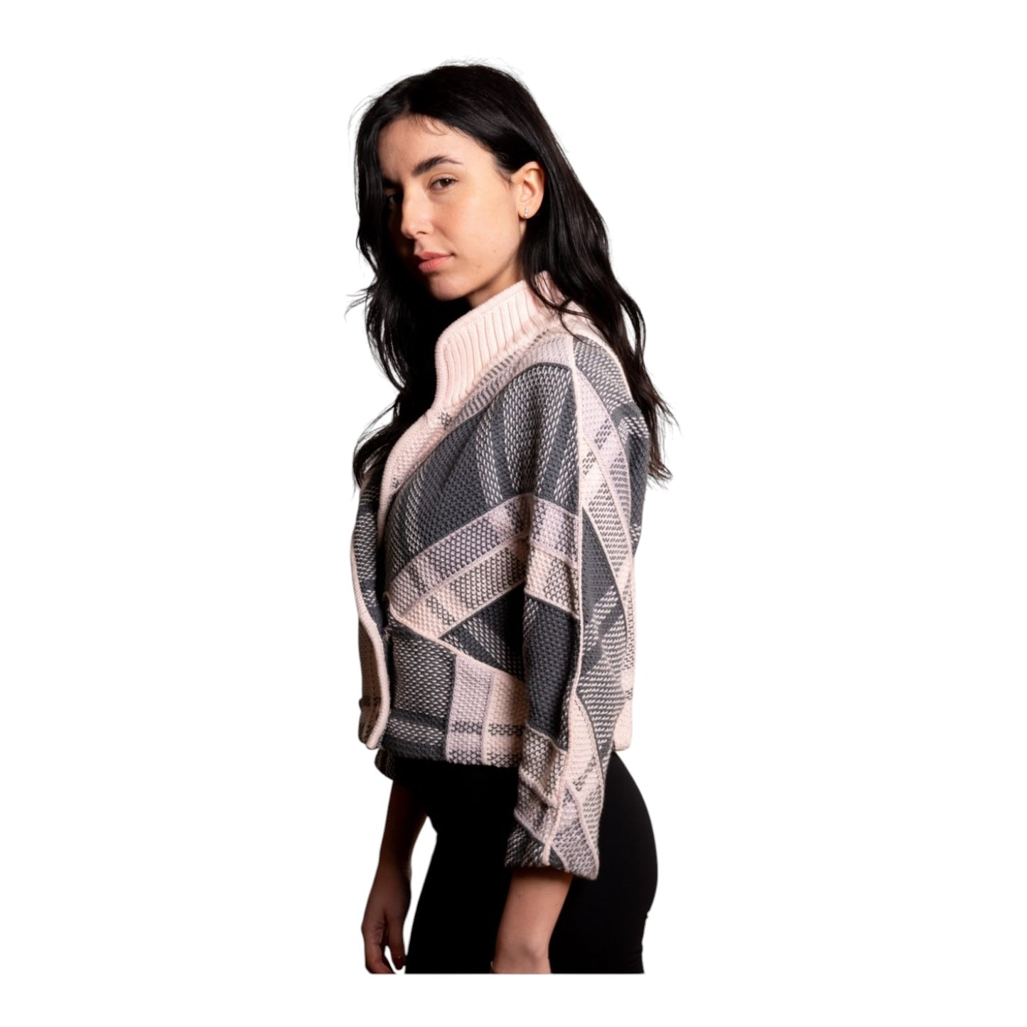 Fendi Pink Check Cardigan - 10 - NEW