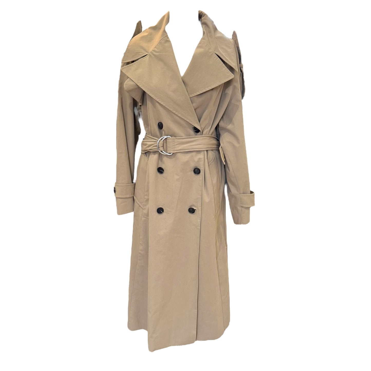 Jigsaw Camel Cotton Trench Coat - 10 - NEW