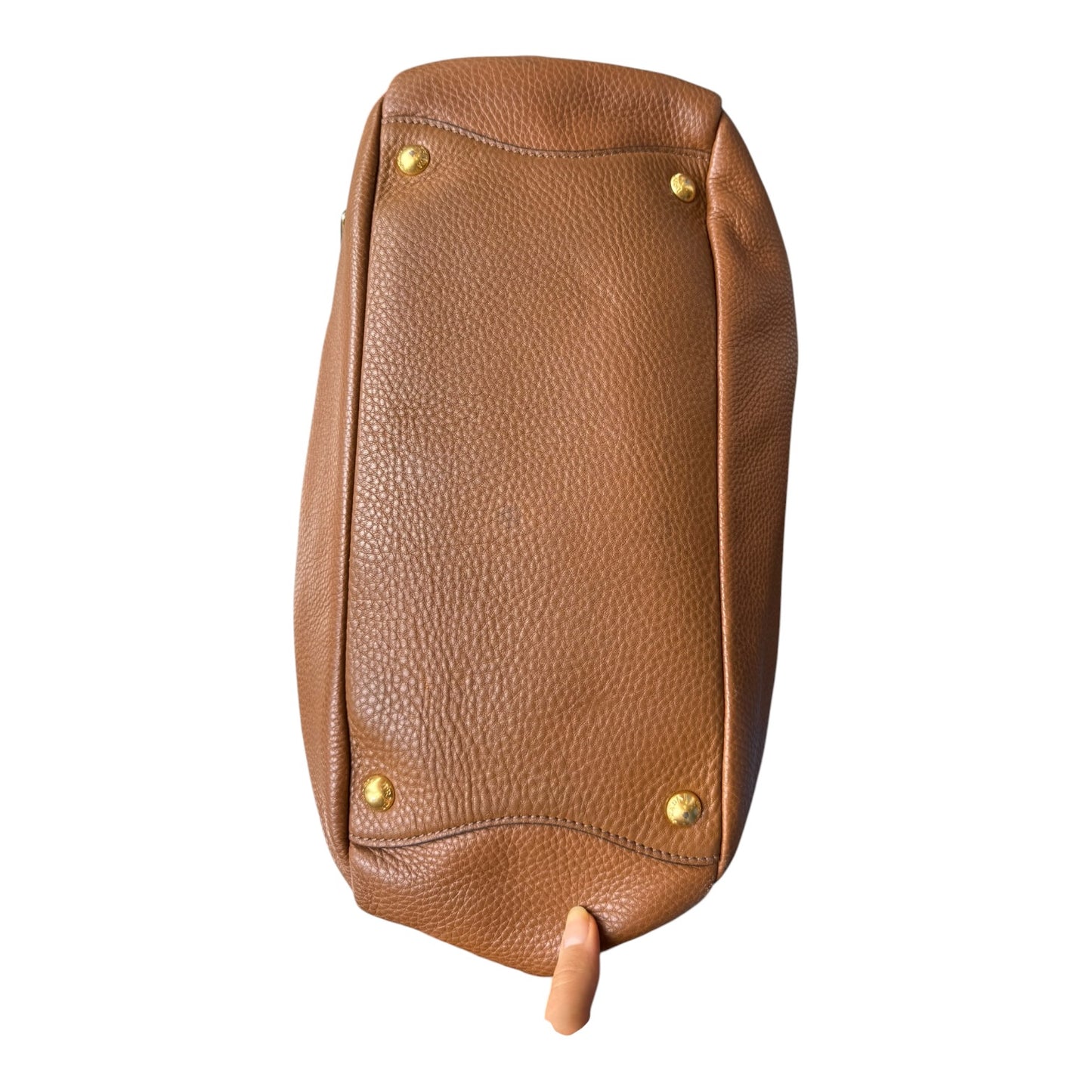 Prada Tan Vitello Daino Hobo Bag