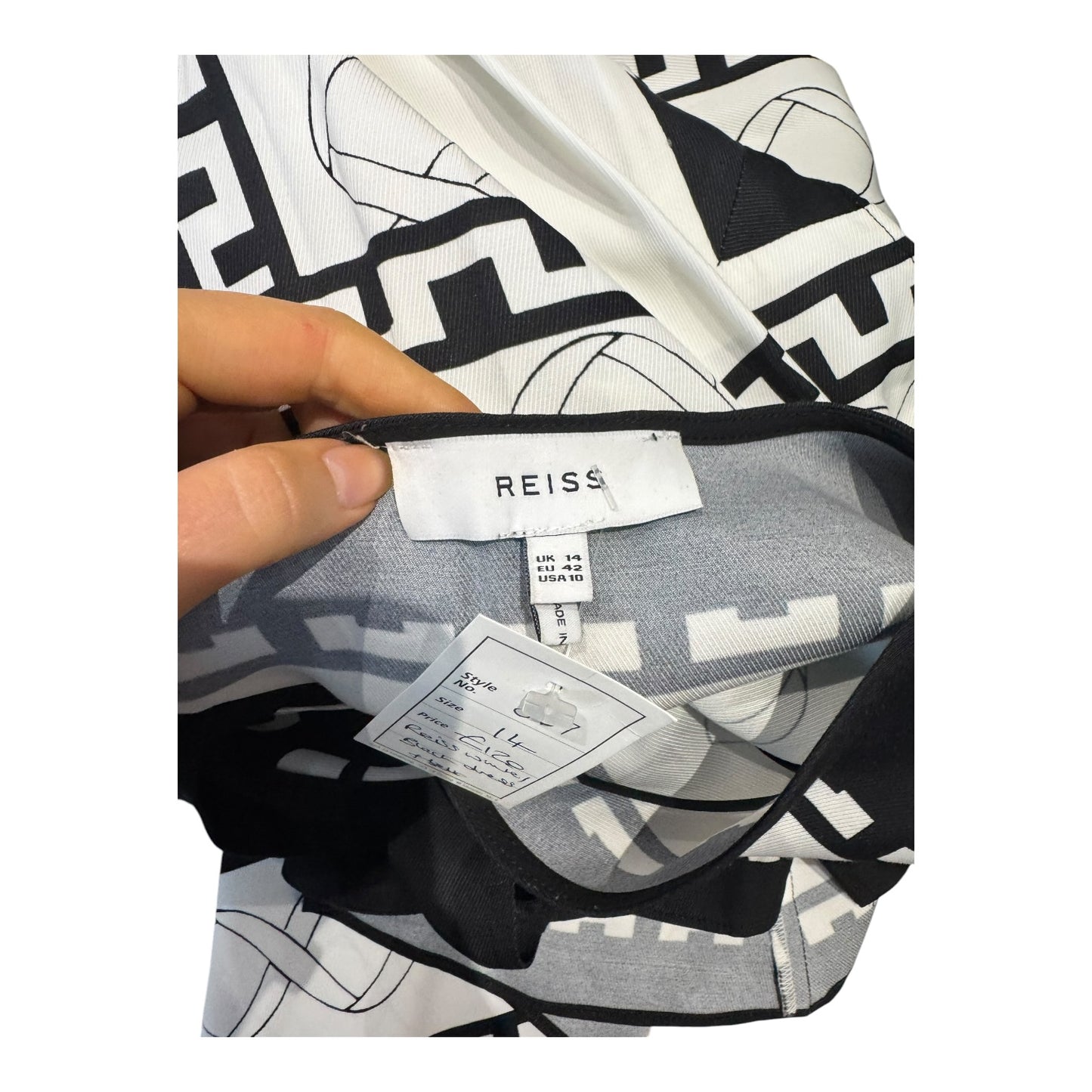 Reiss Hayley Scarf Print Dress - 14