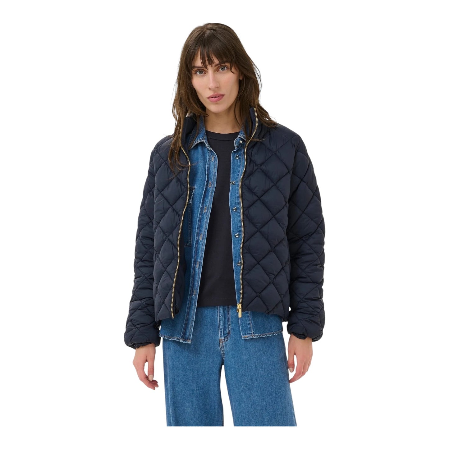 Part Two Navy Olia Quilted Jacket - 10