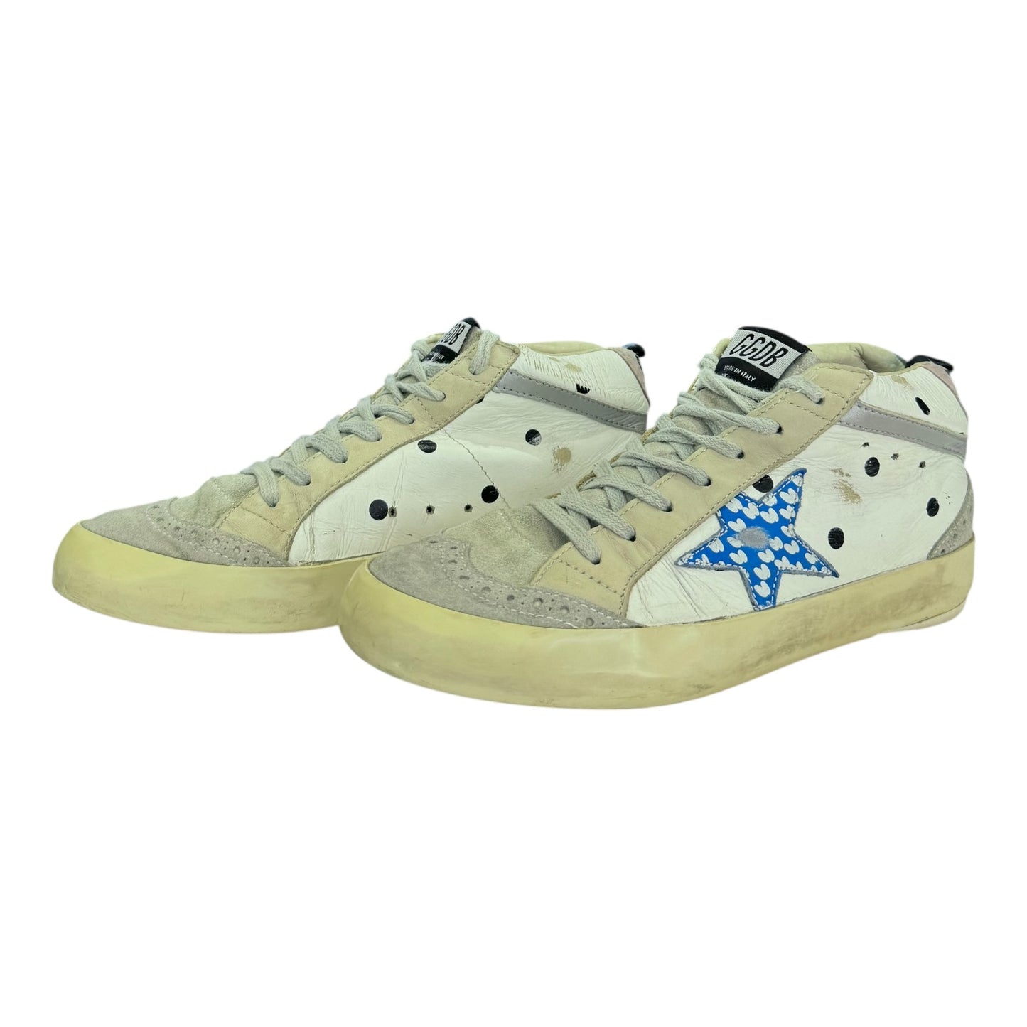 Golden Goose Mid Star in Polka Dot - 38/5