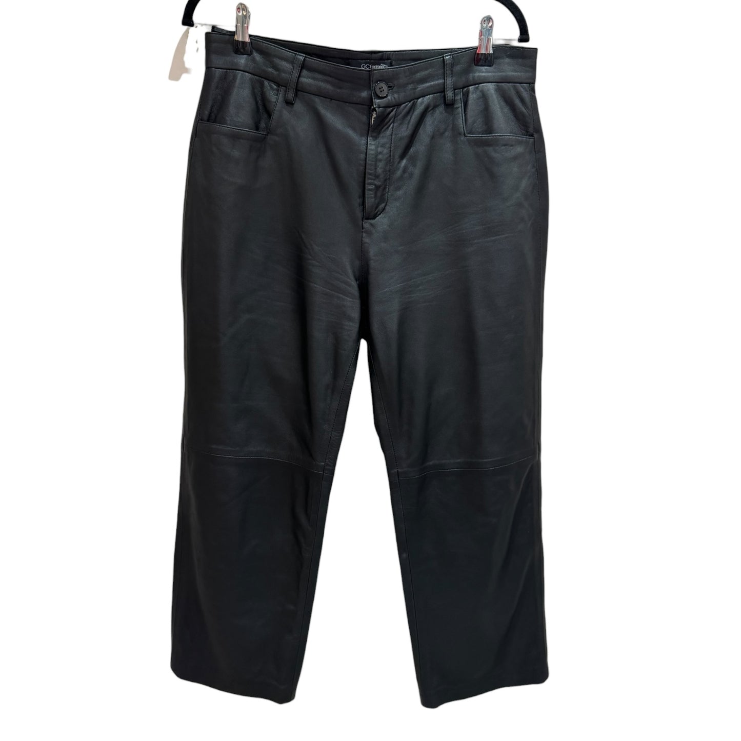 GC Fontana Black Leather Trousers - 12/14