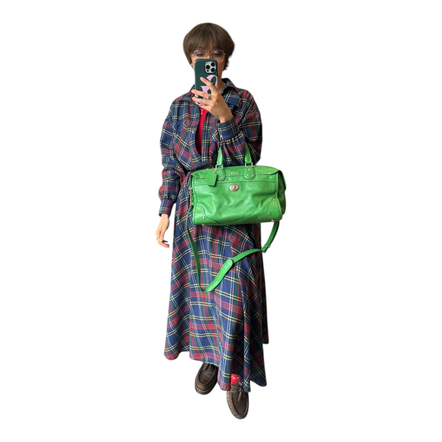 Coach Rhyder Green Satchel Bag