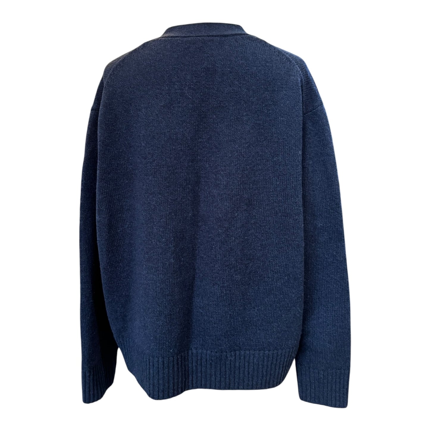 COS Navy Wool Cardigan - 14/16