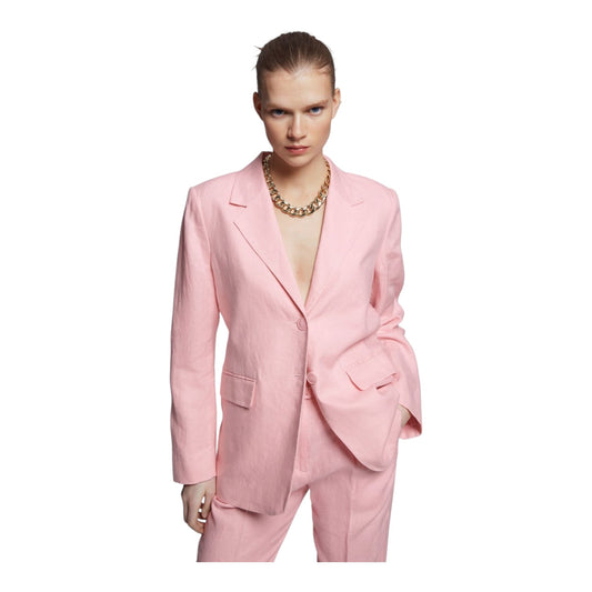 & Other Stories Pink Linen Blazer - 10 - NEW