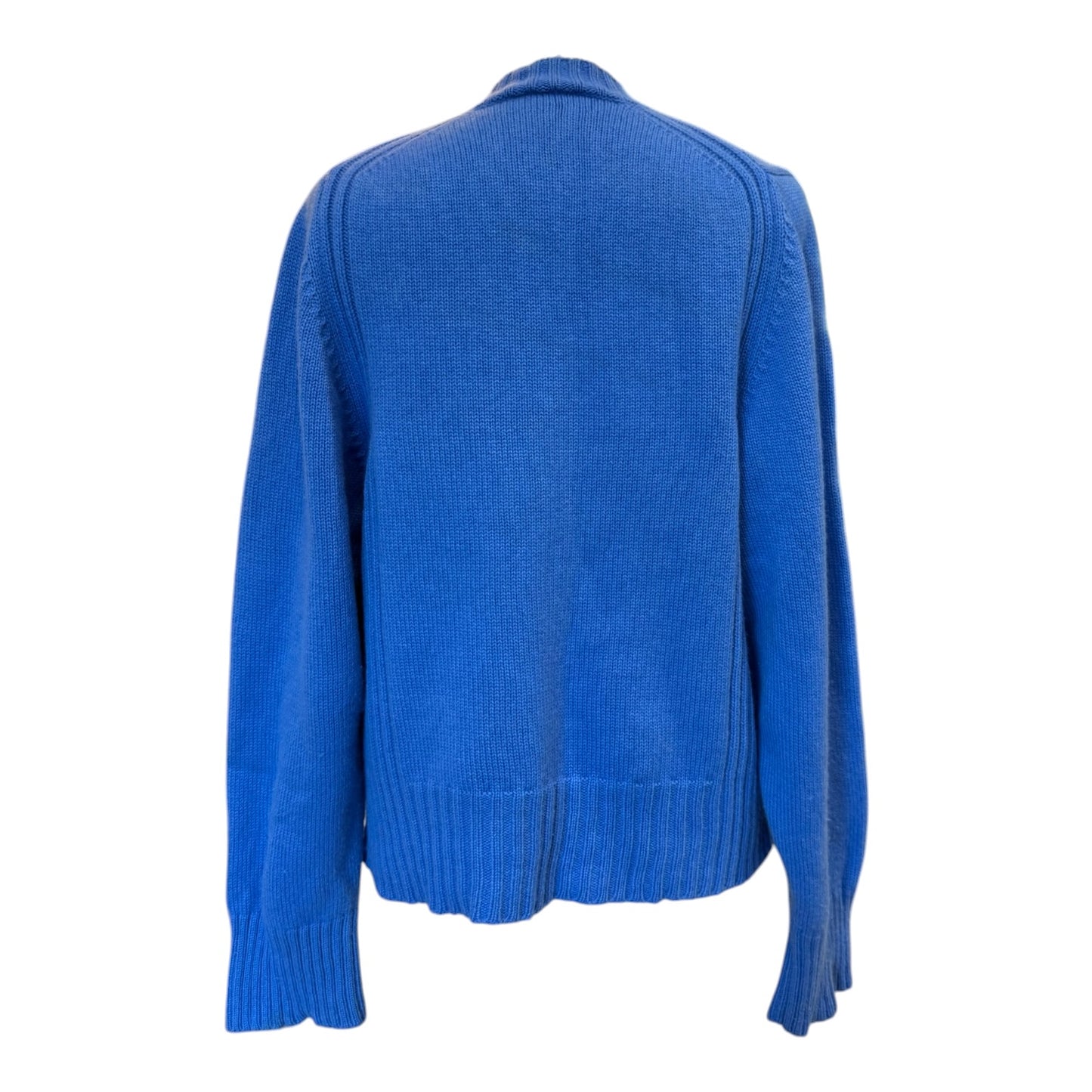 Me + Em Blue Cropped Wool and Cashmere Cardigan - 10