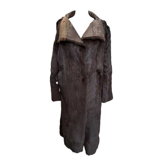 Joseph Brown Reversible Leather Coat - 12/14