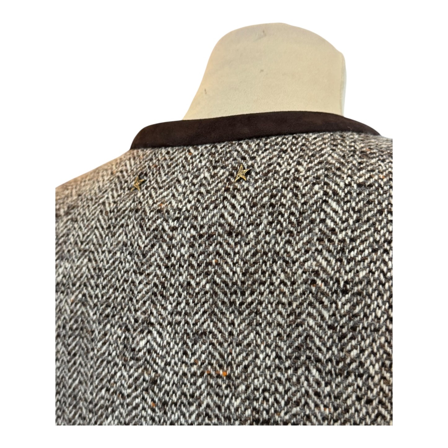 Golden Goose Journey Jacket in Wool Tweed with Suede - 12