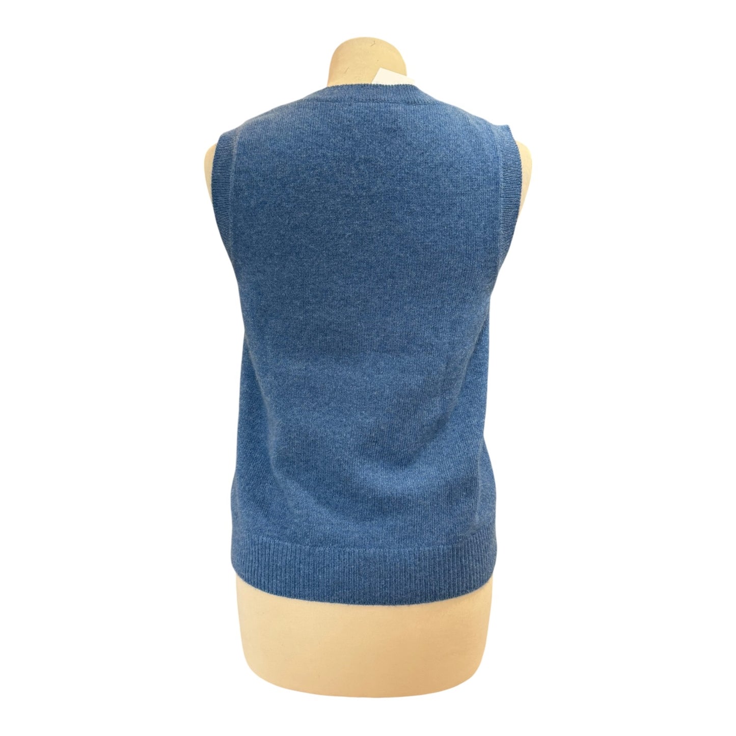 Brora Mid Blue Cashmere Tank - 8