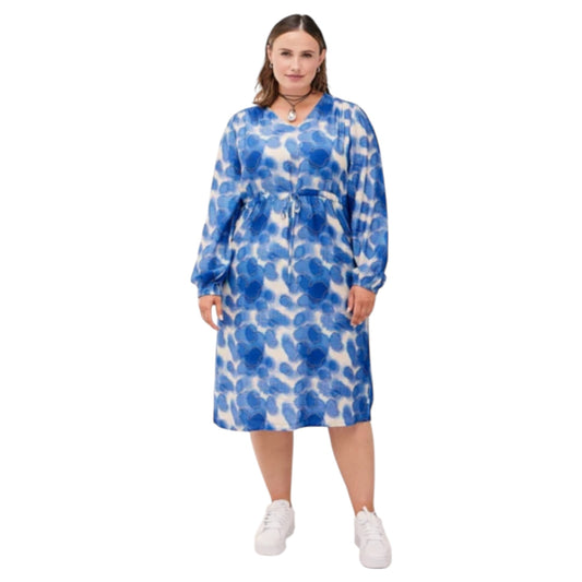 Simple Wish Ariana Blue Pattern Dress - 18/20