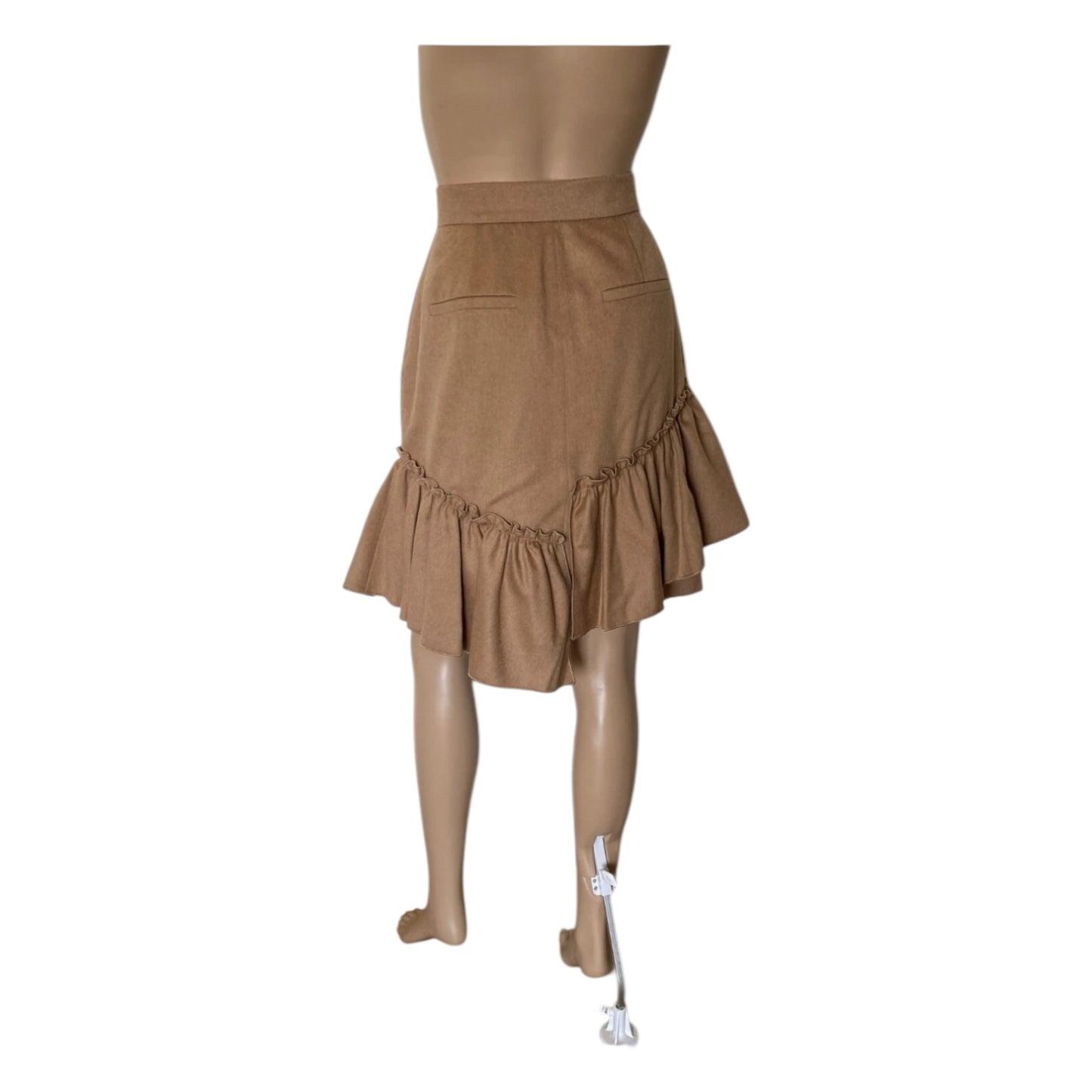 Max Mara Camel Frill Skirt - 10