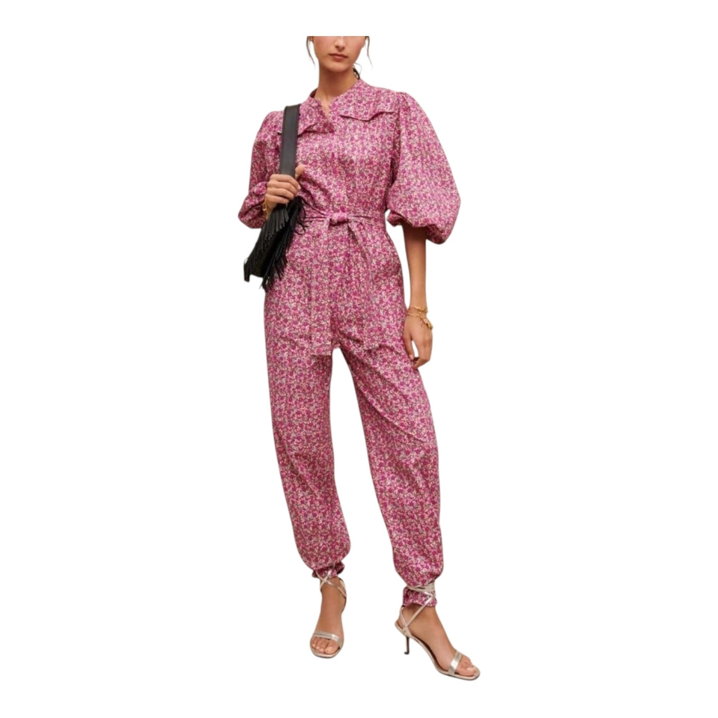 Maje Floral Printed Jumpsuit - 10