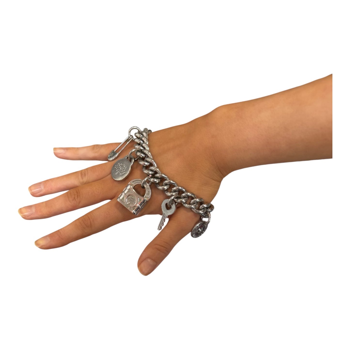 Vintage Mulberry Silver Charm Bracelet