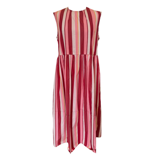 Marni Pink Stripe Midi Dress - 12