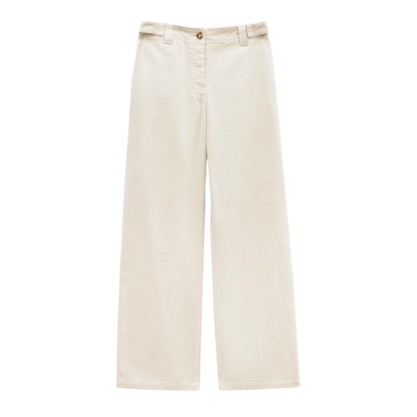 Hush Light Neutral Cotton Trousers - 12 - NEW