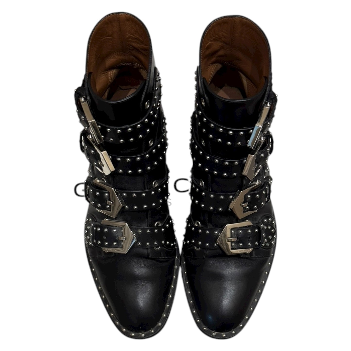Givenchy Elegant Studded Leather Ankle Boots - 36/3