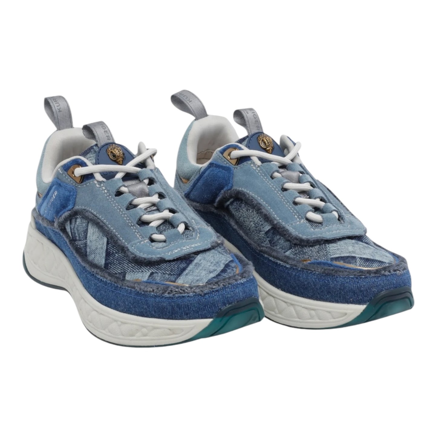 Kurt Geiger Kensington Denim Panelled Trainers - 40/7