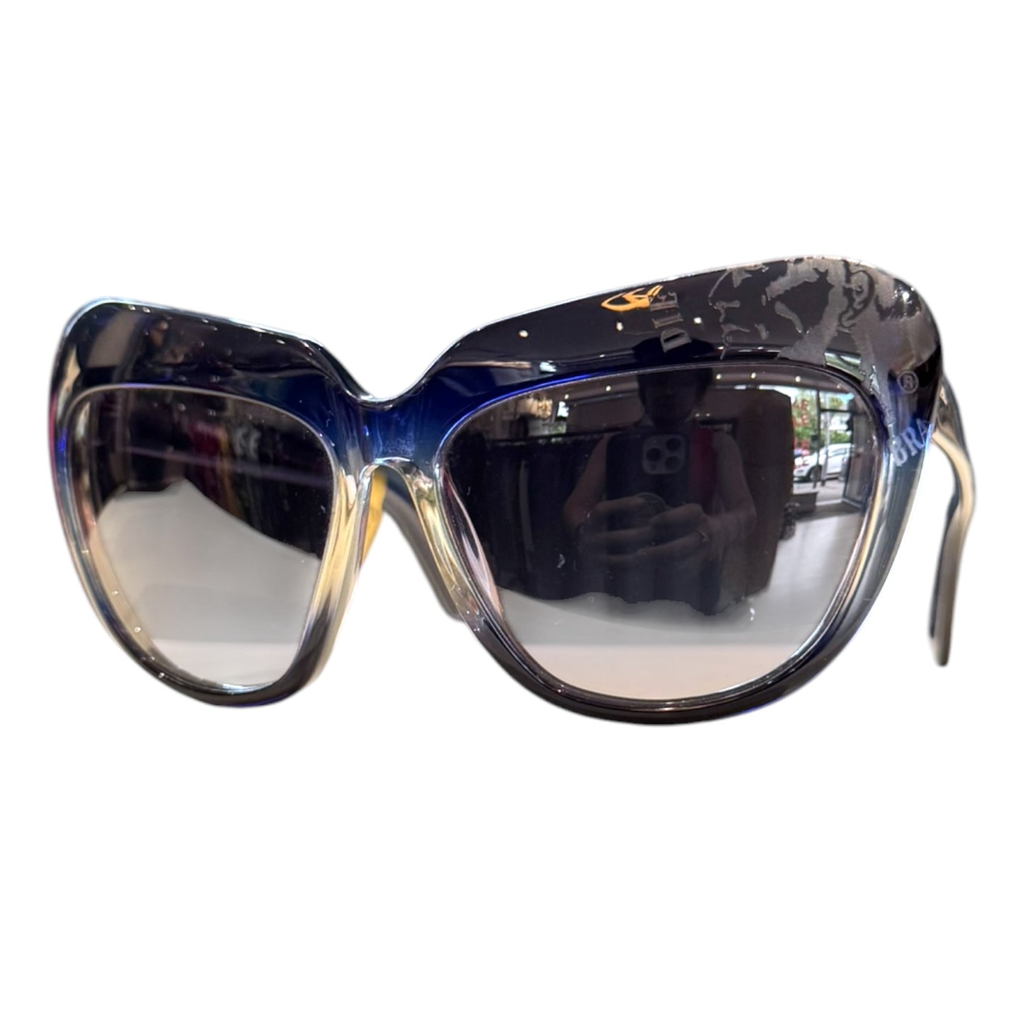 Diesel Blue Oversized Sunglasses