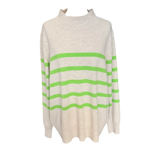 Autograph Beige and Green Cashmere Sweater - 20