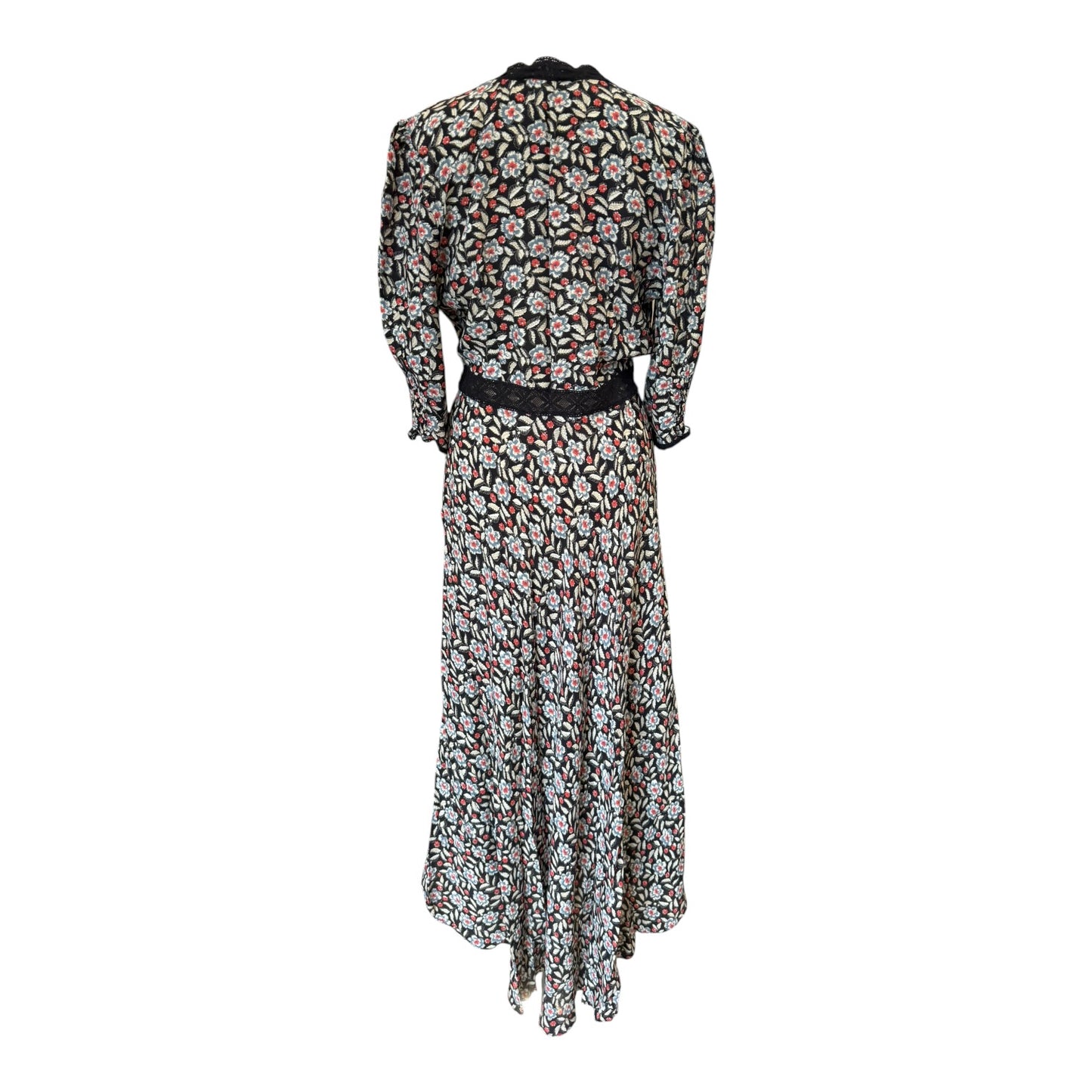 Rixo Amina Floral Crêpe Midi Dress - 14