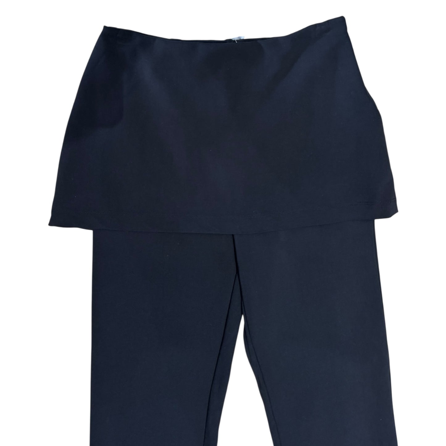 Reformation Black Priya Pants with Skirt Overlay - 10