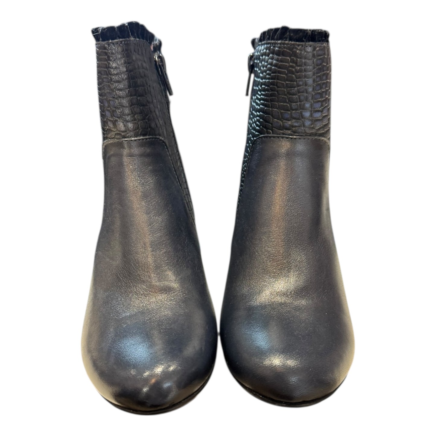 Jose Sanchez Navy Frill Boots - 36/3