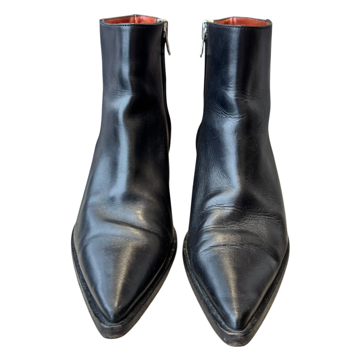 Acne Studios Black Leather Cony Boot - 41/8