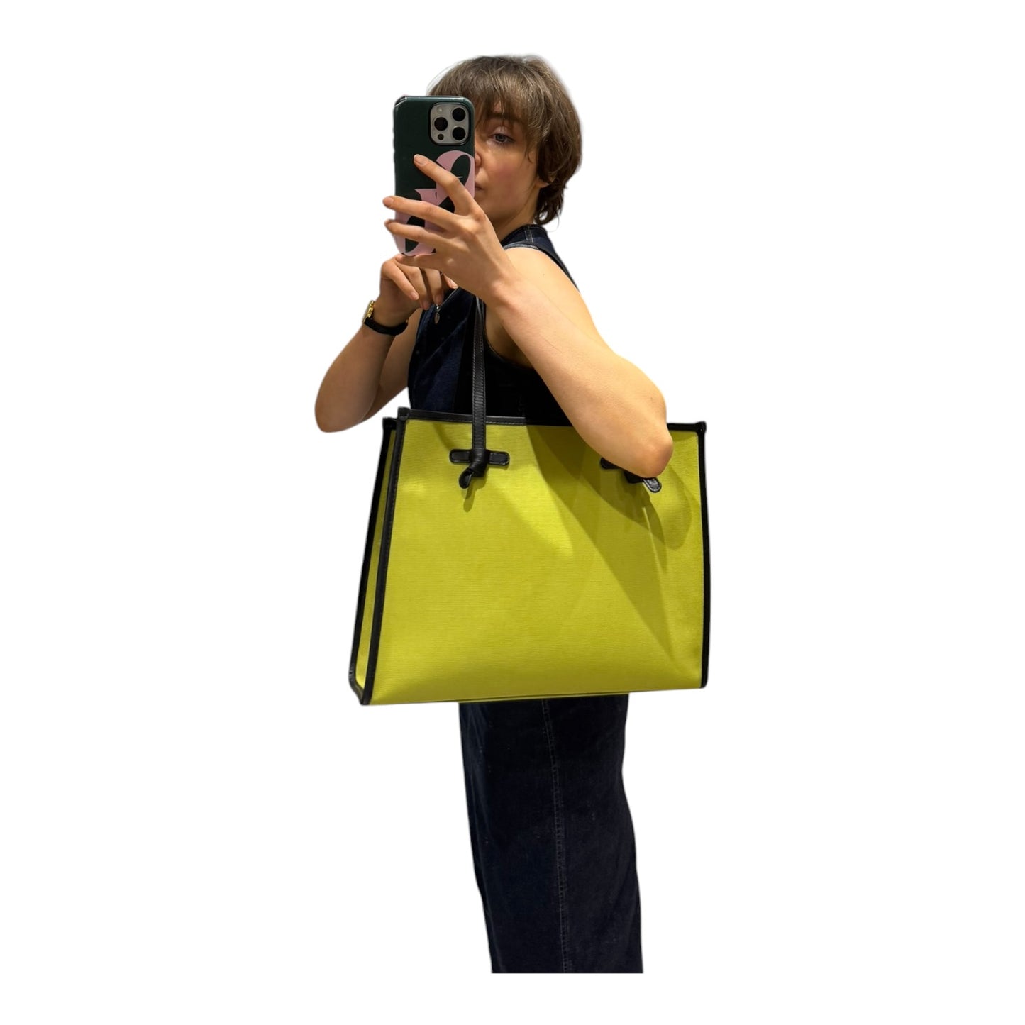 Gianni Chiarini Firenze Marcella Lime Green Shopper Bag