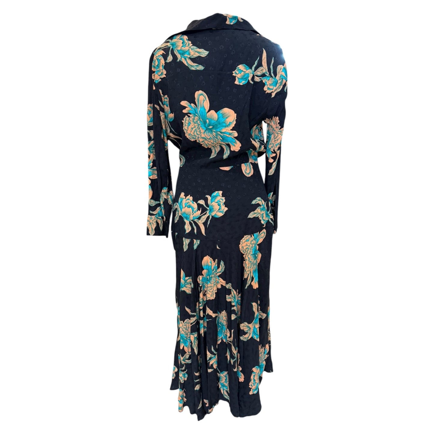 Sandro Blaire Navy Floral Dress - 8/10 - NEW