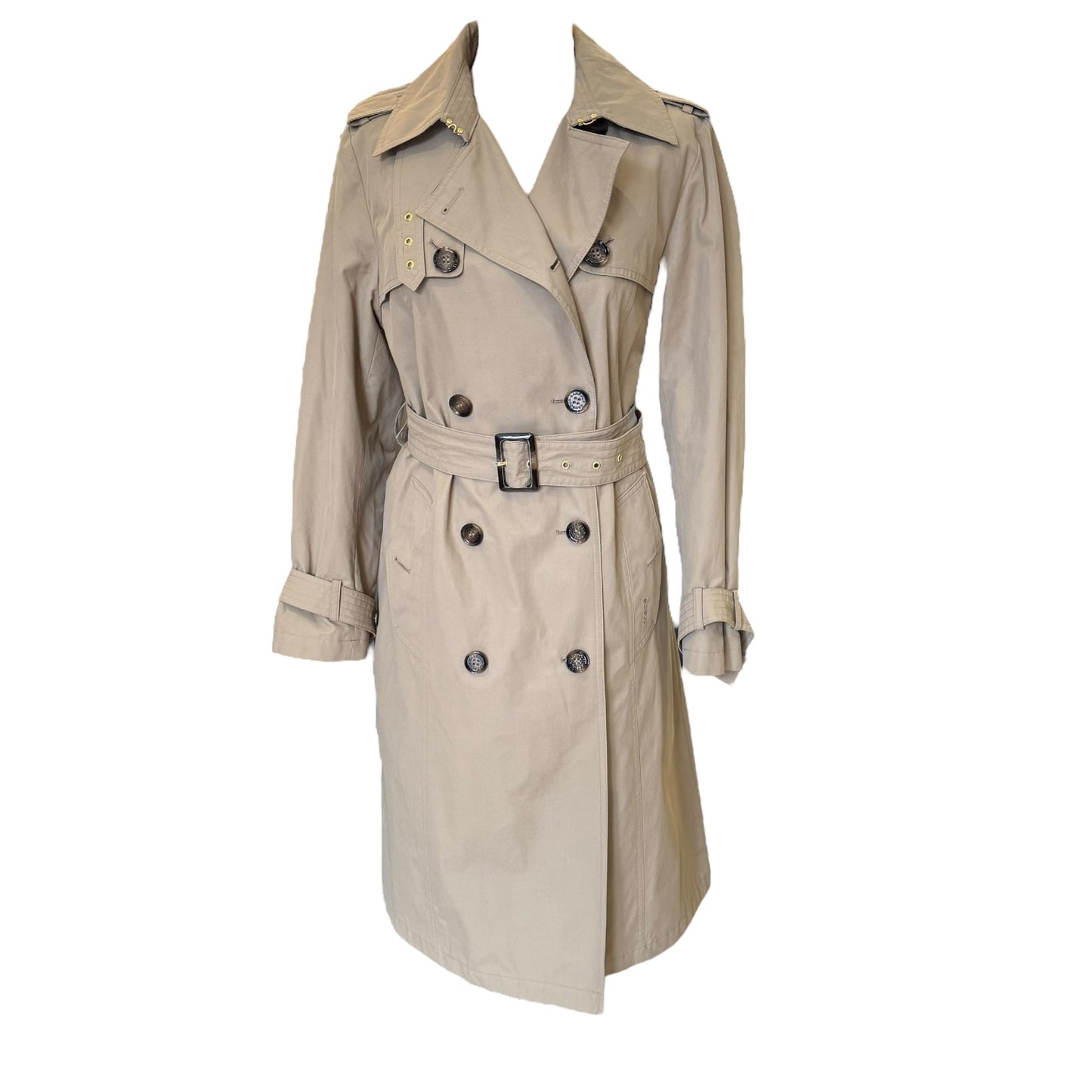 Barbour Camel Trench Coat - 10