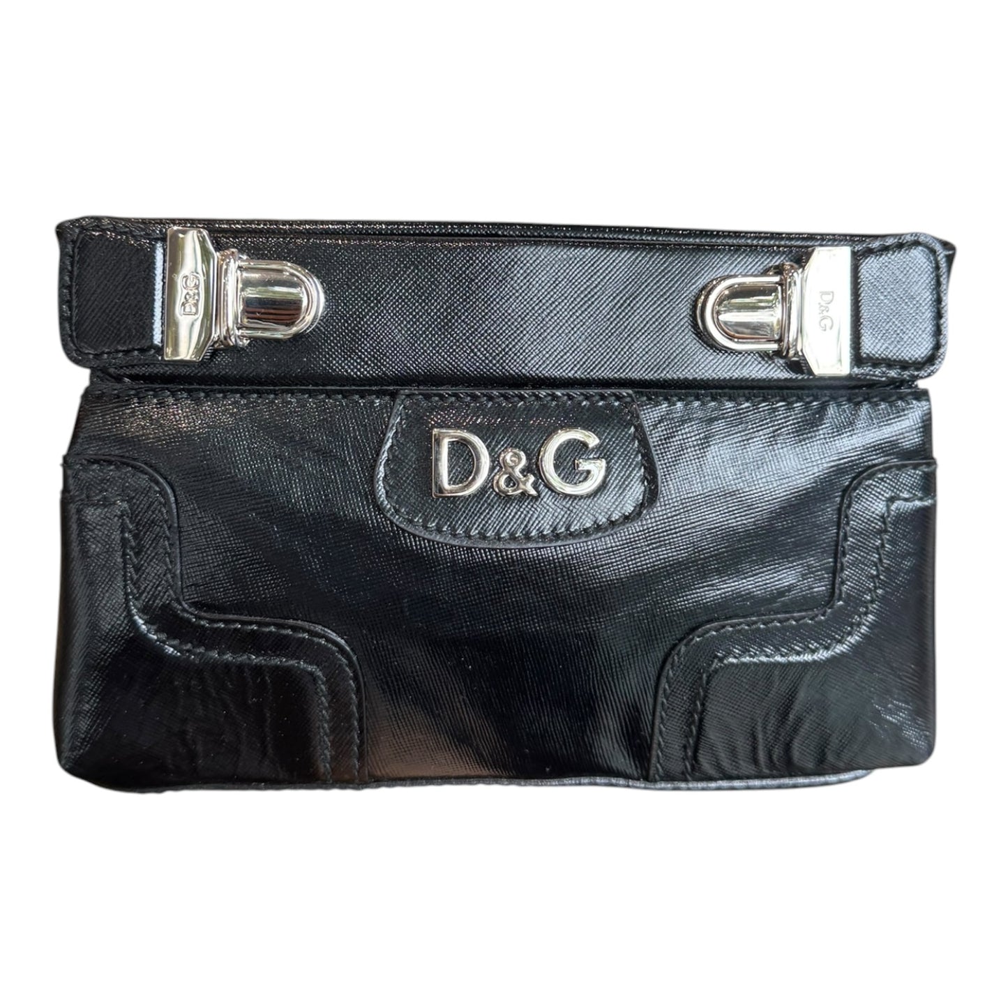 D&G Black Pinch Purse Clutch