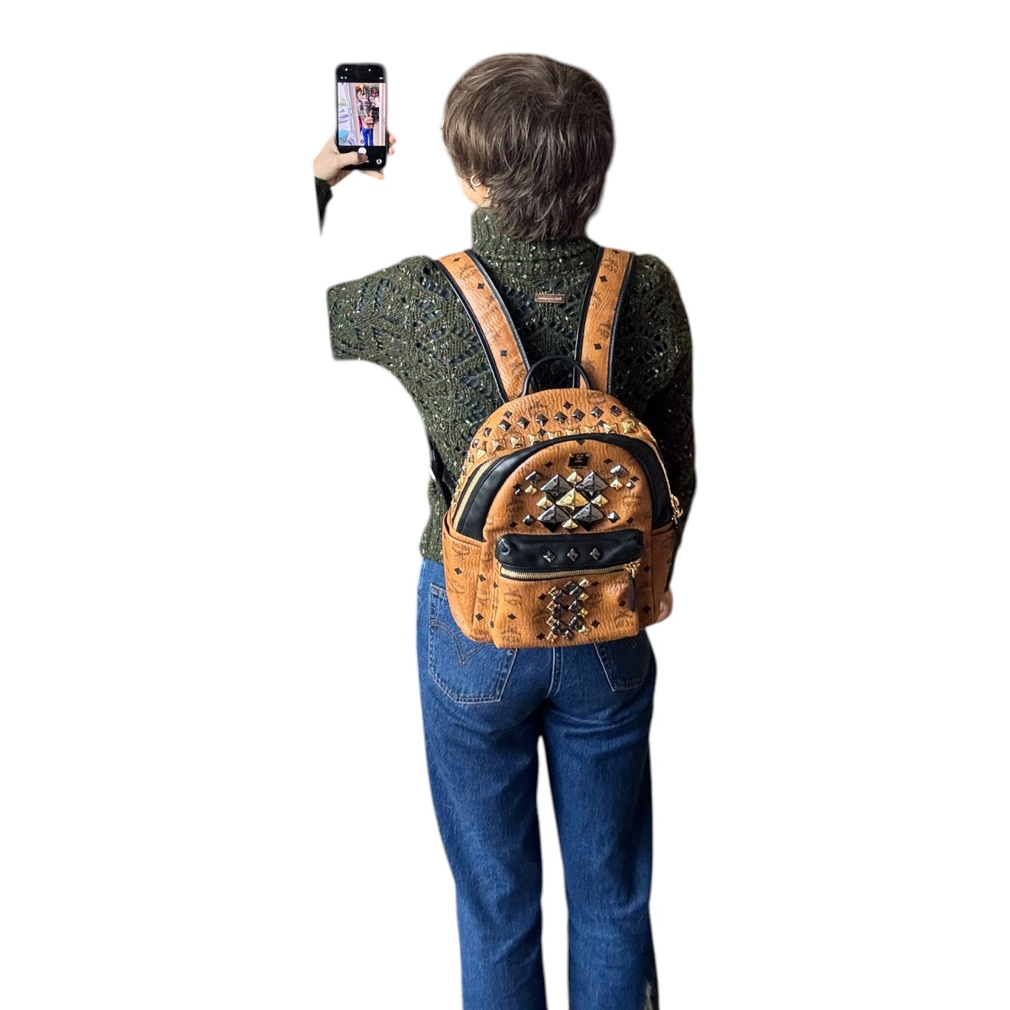 MCM Stark Back Pack in Cognac