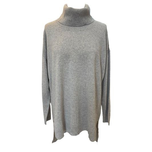 Luisa Cerano Grey Polo Merino Wool and Silk Blend Jumper - 12