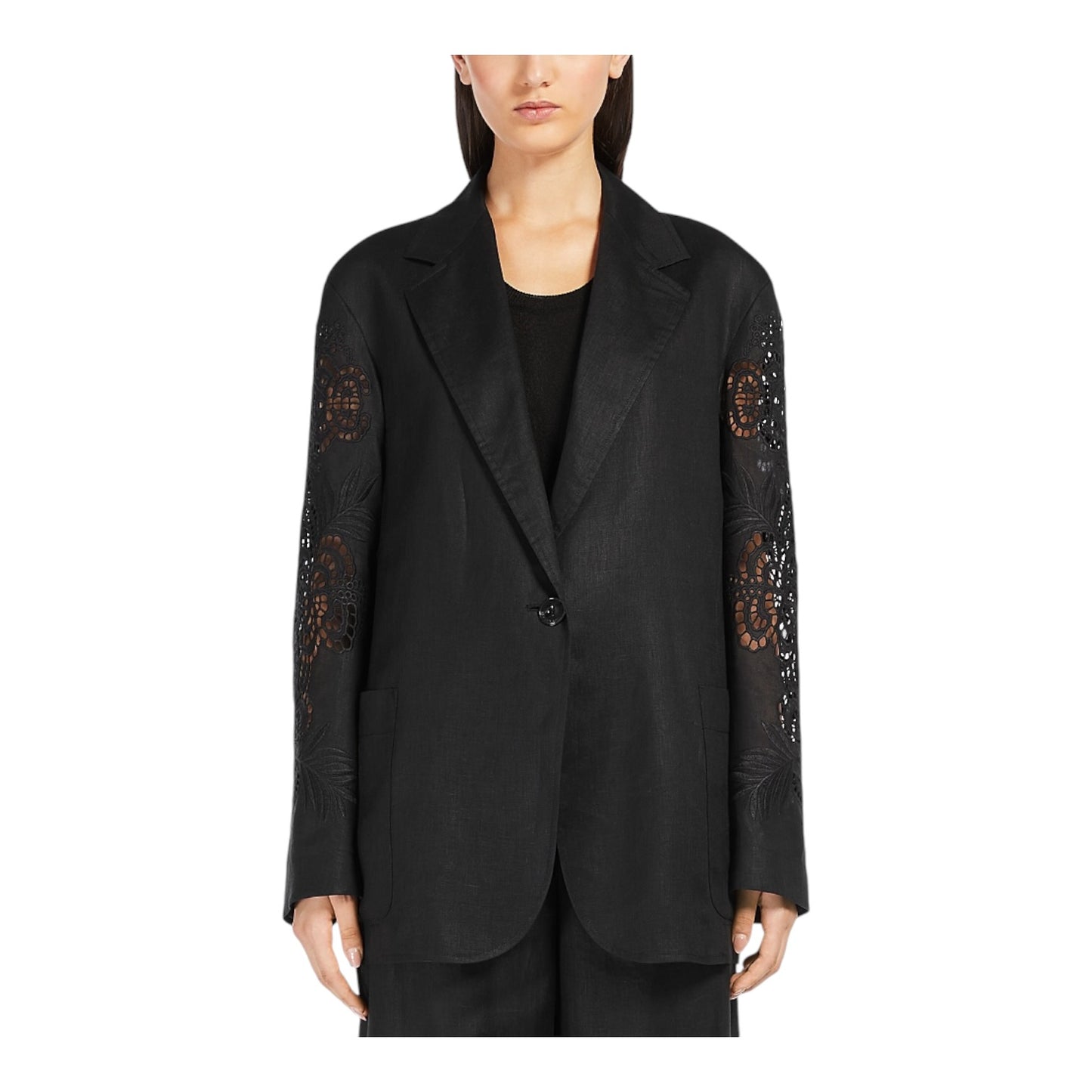 Max Mara Studio Black Angizia Blazer - 10