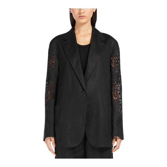 Max Mara Studio Black Angizia Blazer - 10