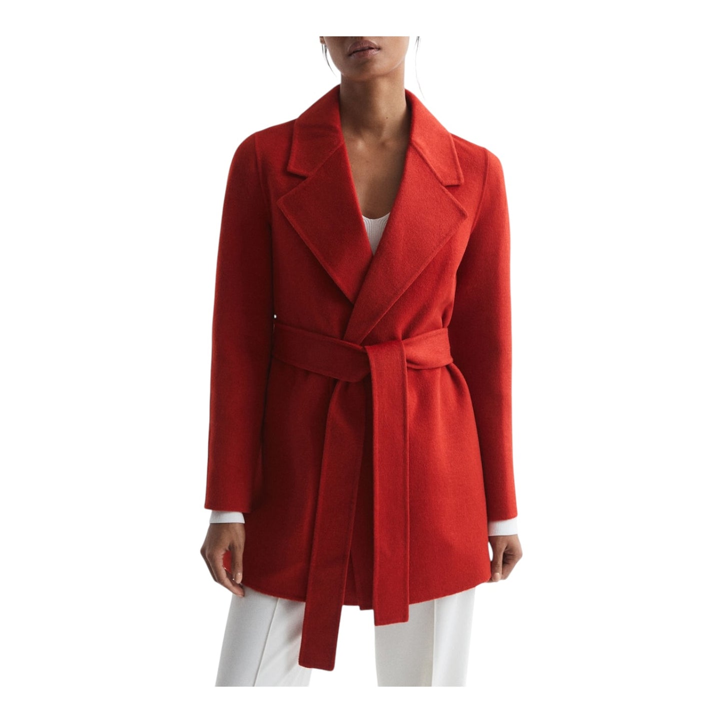 Reiss Amalia Blind Seam Wool Coat - 10