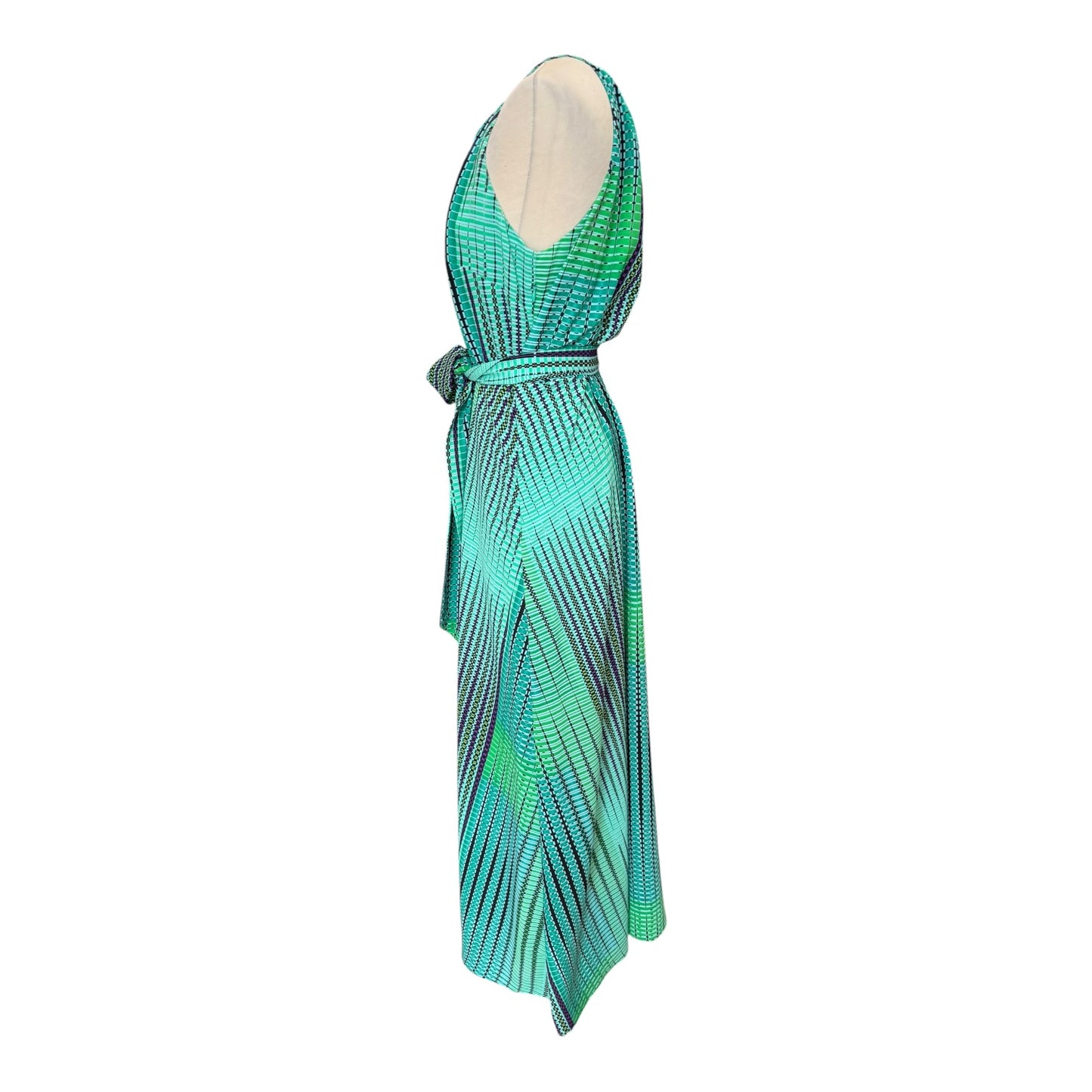 Anonyme Green and Blue Maxi Dress - 16/18
