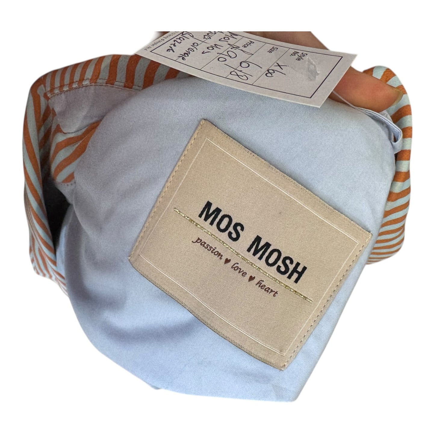 Mos Mosh Orange and Blue Cobb Rale Blazer - 8/10