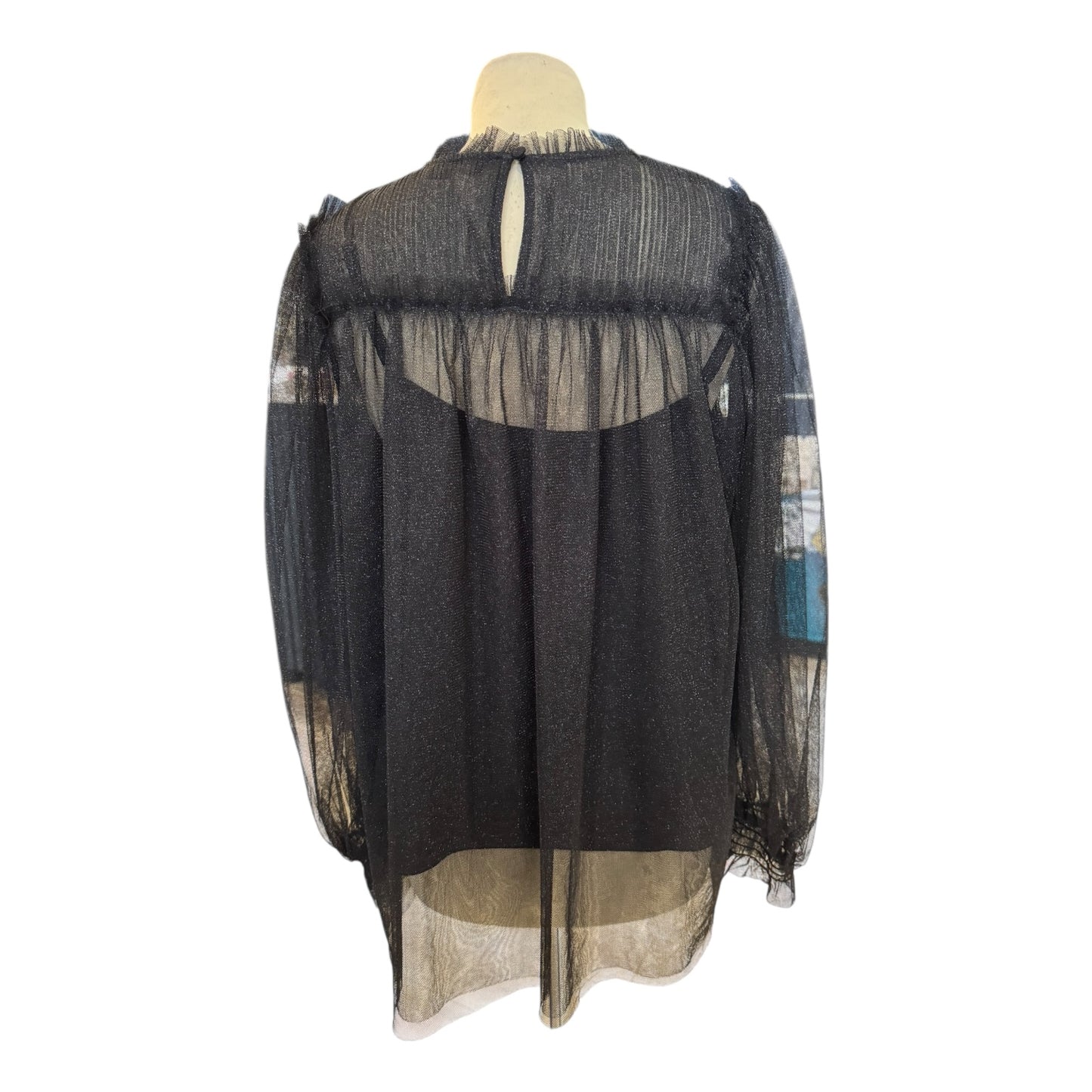 All Saints Perri Tulle Top - 12