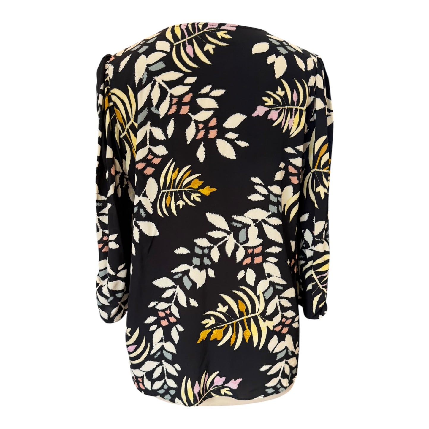 Ba&sh Black Leaf Print Top - 8/10