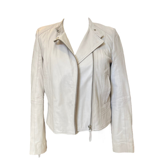 InWear Cream Leather Jacket