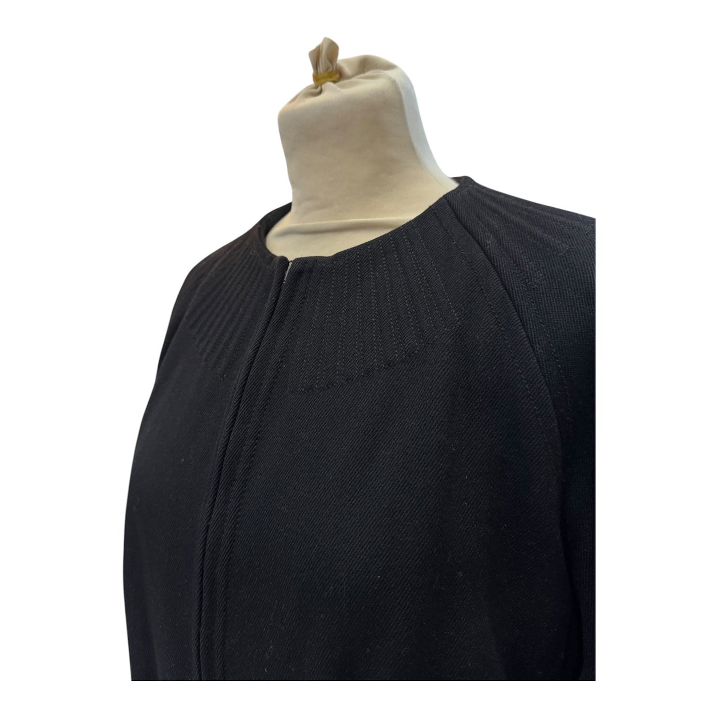 Allegri Black Wool Bomber Jacket - 10