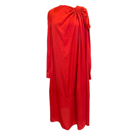 Mantu Red Draped Dress - 12/14 - NEW