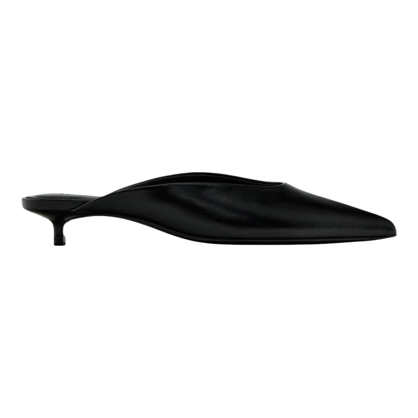 Massimo Dutti Black Kitten Heels - 41/8